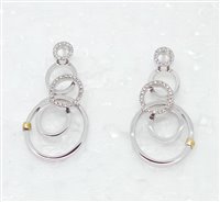 Boucles d'oreilles Recarlo Femme in Or Diamante 0.14 Ct AD 235/B - AD 235/B